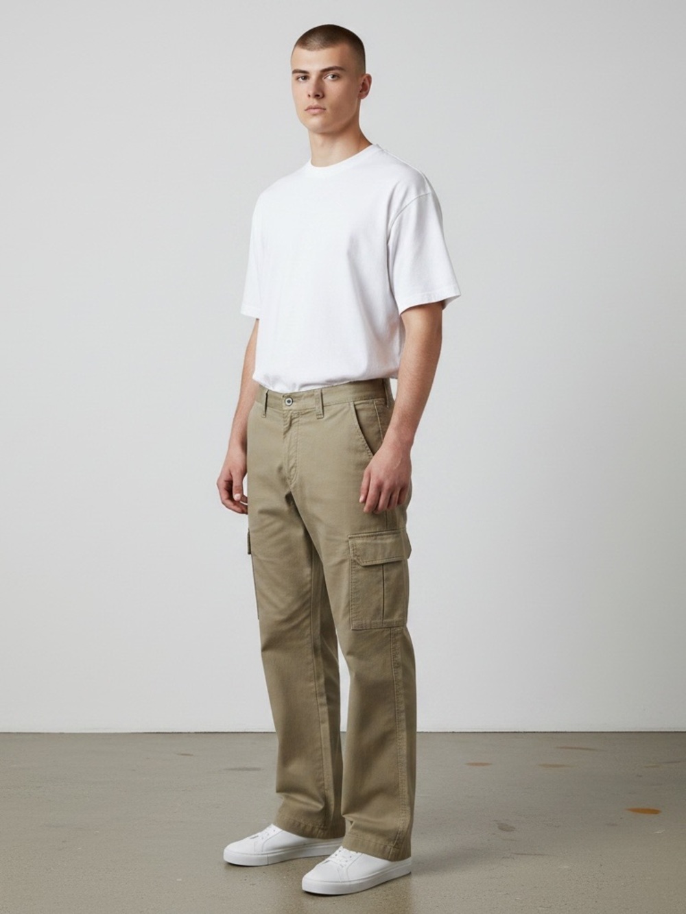 Dickies Relaxed Straight Khaki Cargo Work Pants 40x30